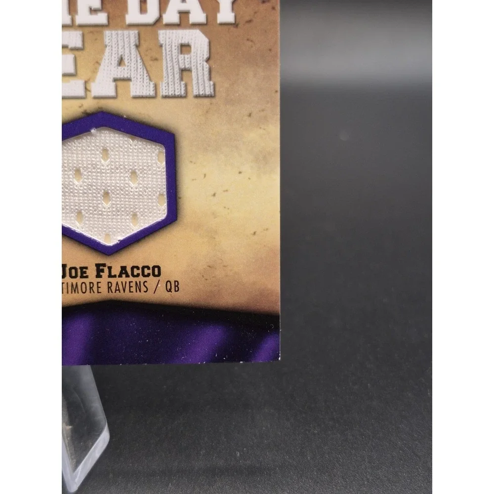 2009 Upper Deck Joe Flacco #NFL-FL Game Day Wesr Jersey (MEM) Baltimore Ravens